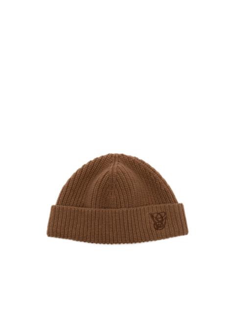 logo-embroidered beanie