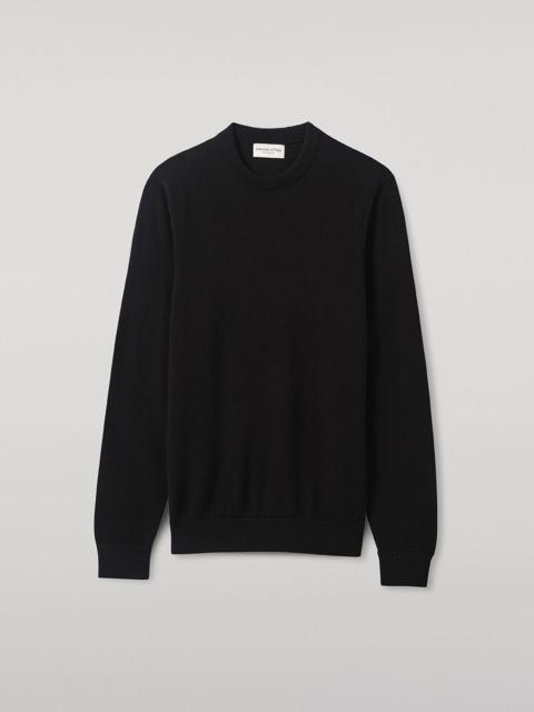 Classic Cashmere Black Round Neck Jumper