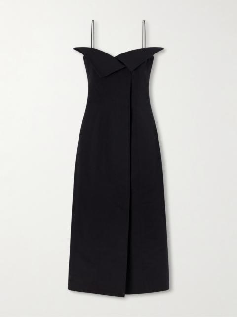 Cotton And Silk-blend Maxi Dress