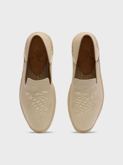 MEN CANVAS BOAT SHOES SOLID