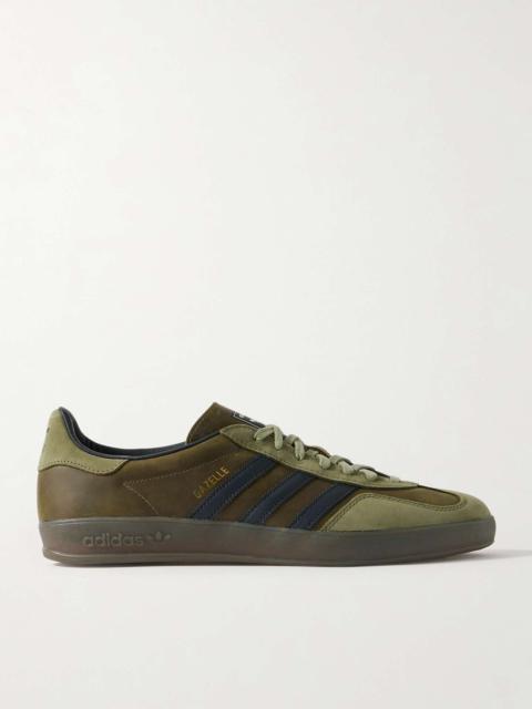 adidas Originals Gazelle Indoor Suede-Trimmed Leather Sneakers - IH4772 |  REVERSIBLE
