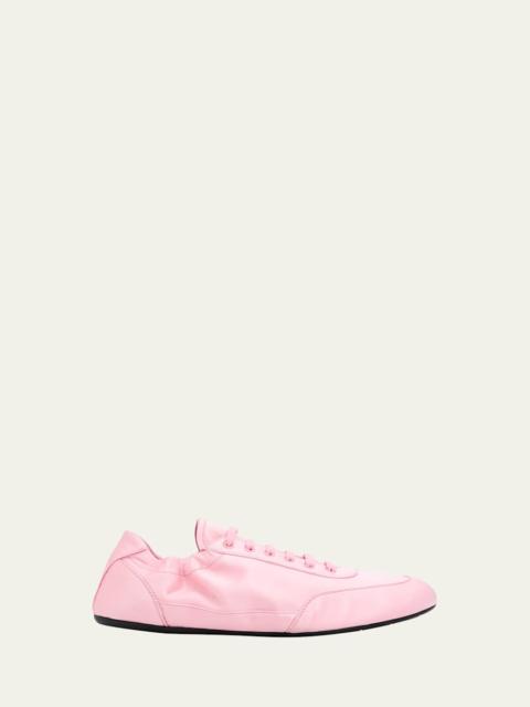 Satin Low-Top Sneakers