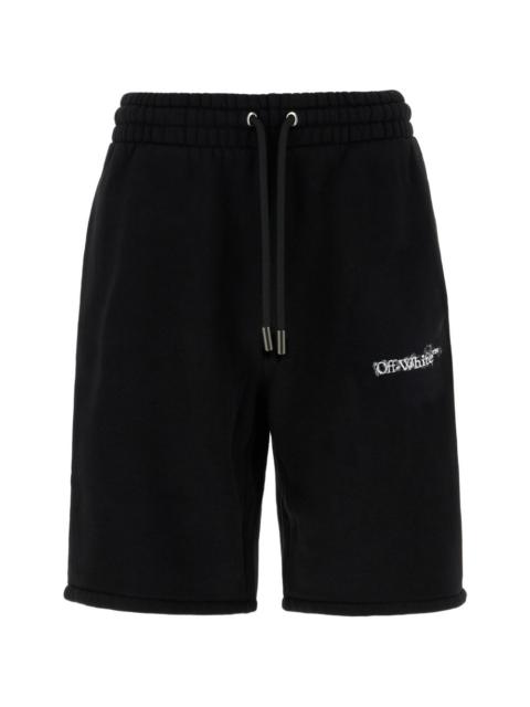 logo drawstring track shorts