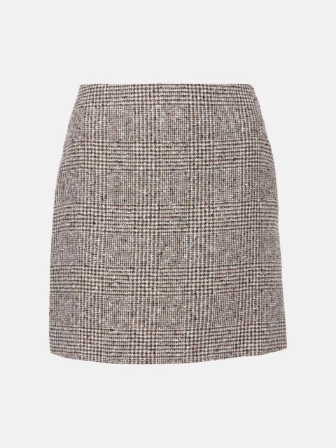Coci linen-blend miniskirt