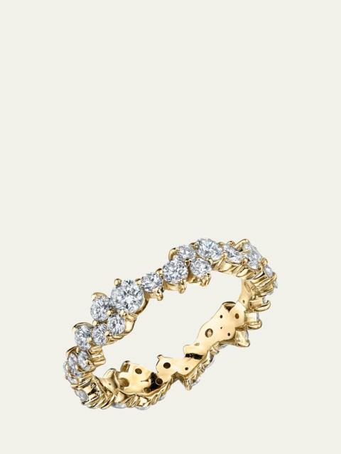 14K Gold And Diamond Statement Eternity Ring