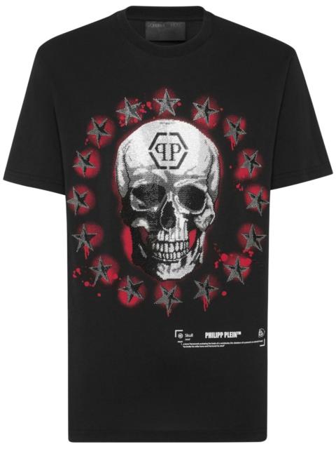 skull-print T-shirt