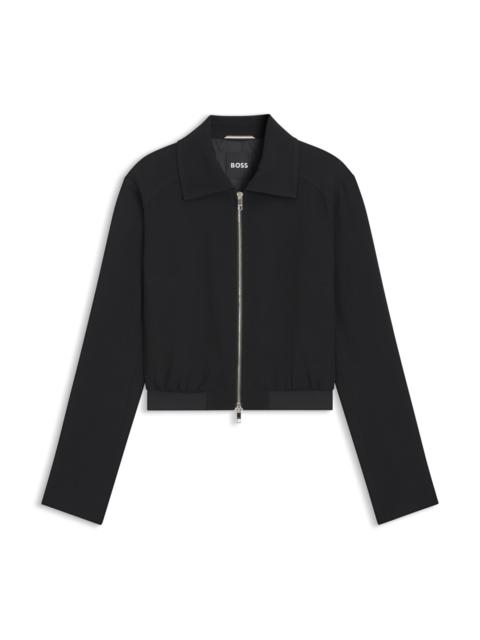 REGULAR-FIT BLAZER IN SOFT CREPE