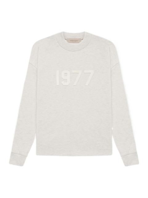 Fear of God Essentials SS22 Long Sleeve Tee Light Oatmeal 1977 FOG-SS22-238