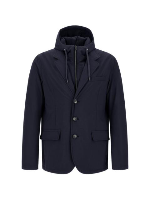 hooded-bib jacket