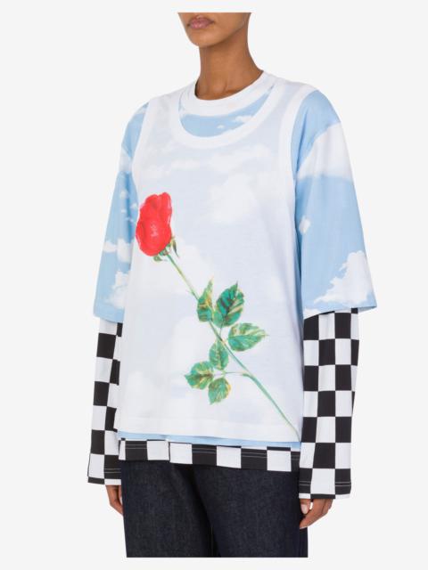 LIGHTWEIGHT JERSEY T-SHIRT WITH PRINTS