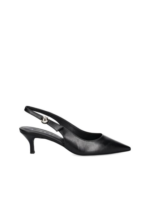 slingback pointed-toe heeled pumps