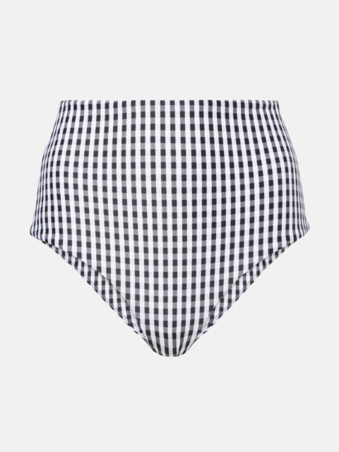 Reyes gingham bikini bottoms