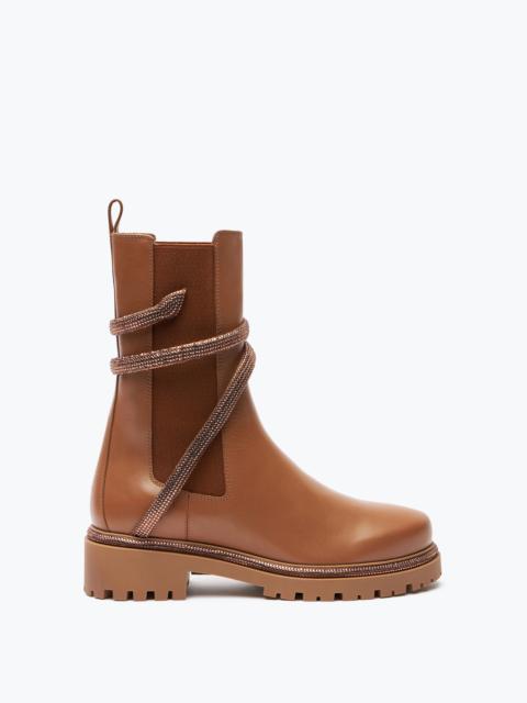 Cleo Crystal Hazelnut Bootie 25