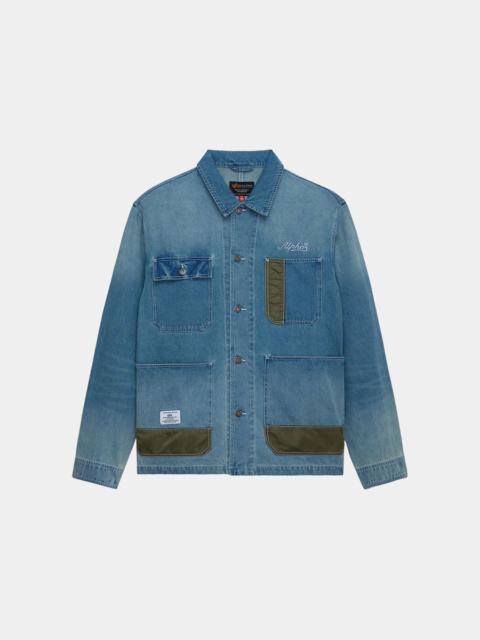DENIM RELAXED CHORE COAT