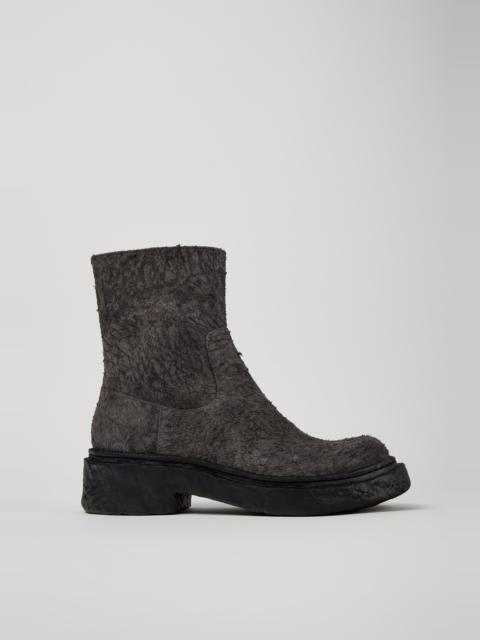 Gray Nubuck Boots