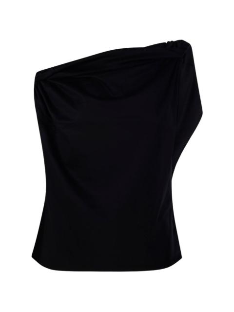 asymmetric sculptural top