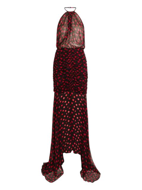 Tilda polka-dot midi dress