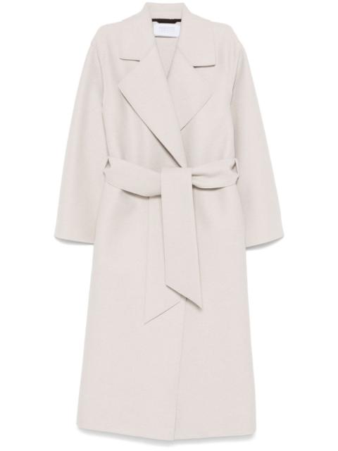 belted virgin wool coat