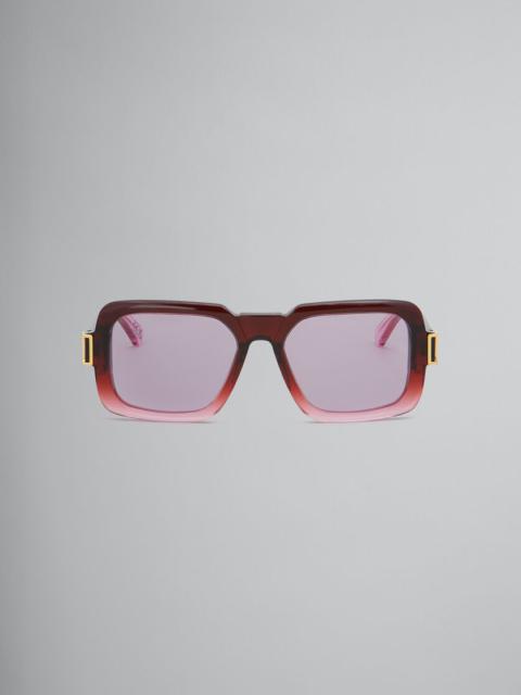 BURGUNDY ZAMALEK SUNGLASSES