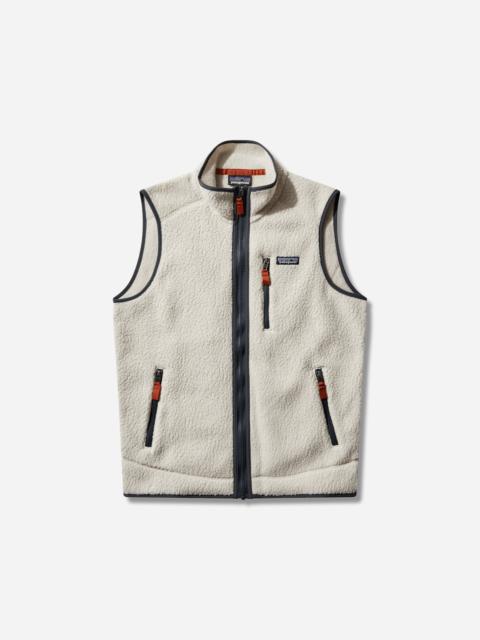 Men's Retro Pile Vest Pelican / Smolder Blue