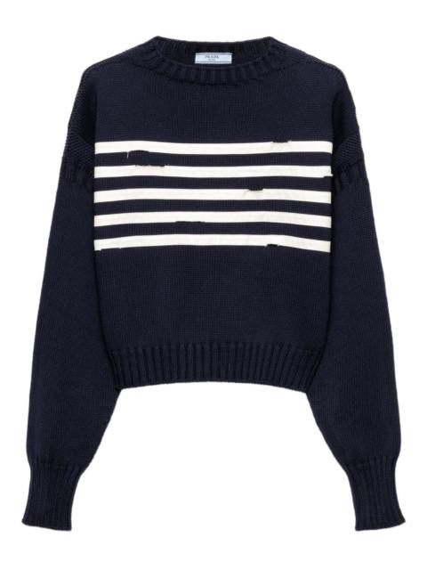 striped cotton sweater