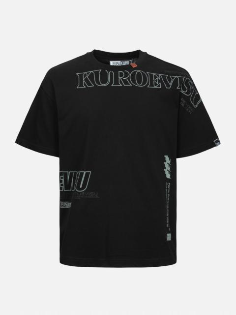 Logo and Slogan Print Fashion Fit T-Shirt