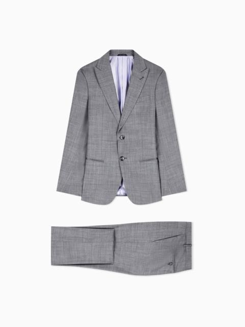 SOHO LINE SINGLE-BREASTED SUIT IN WOOL AND SILK