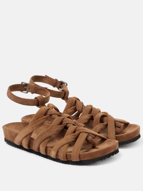 Suede sandals