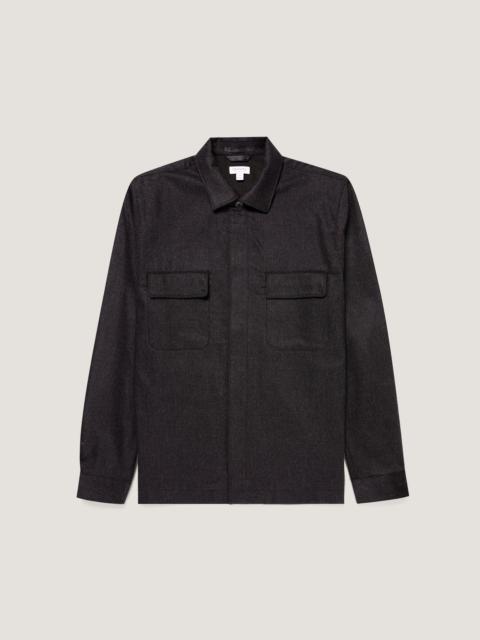 Wool Cashmere Flannel Overshirt