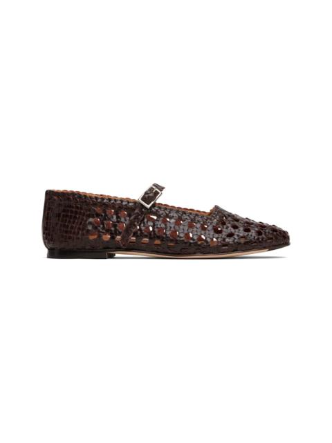 Brown Yeida Ballerina Flats