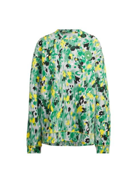 (WMNS) adidas by Stella McCartney Floral Print Sweatshirt 'Green' HG1932