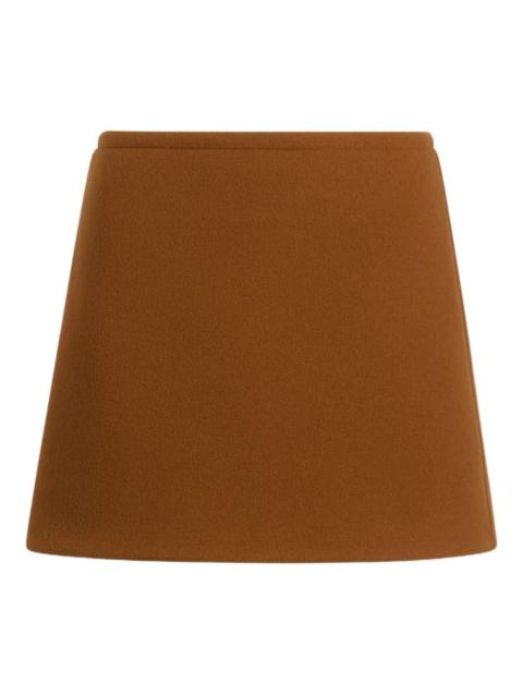 wool mini skirt