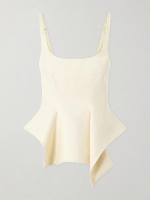 Loa Linen Peplum Top