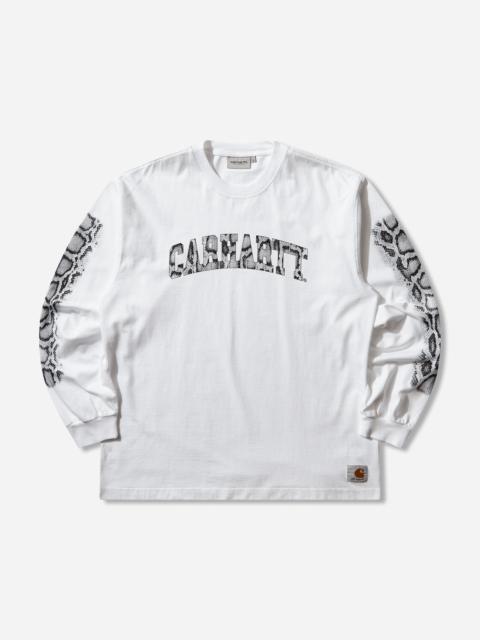 Men's Camo Snake Longsleeve T-Shirt White