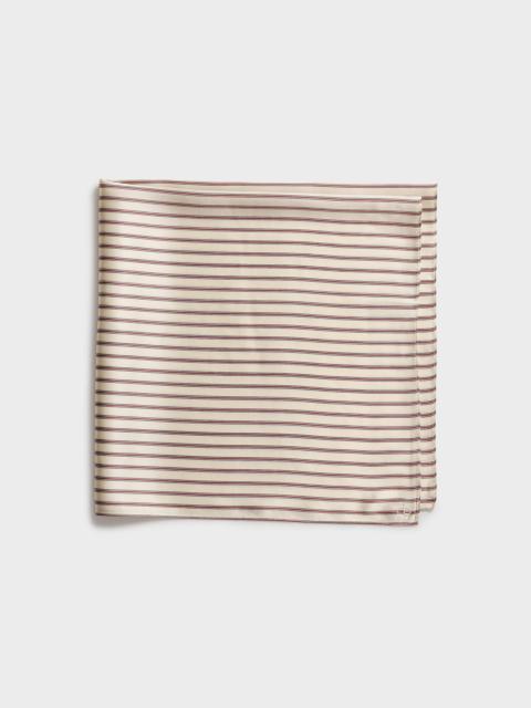 Gail Italian Striped Silk Scarf