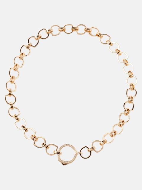 Antifer 18kt rose gold necklace with diamonds