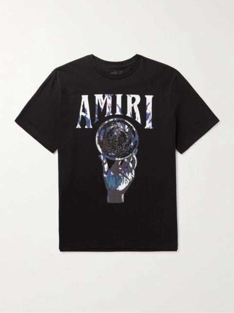 Crystal Ball Printed Cotton-Jersey T-Shirt