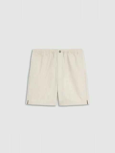 Drawstring Short in Stretch Cotton Canvas