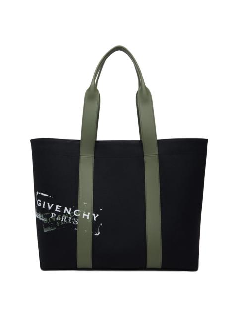 Black Large Canvas Tote