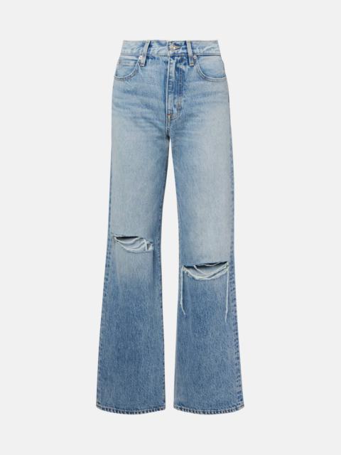 Grace mid-rise wide-leg jeans