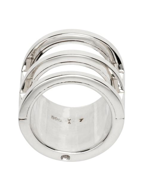 Parts of Four Silver Sistema Ring | REVERSIBLE