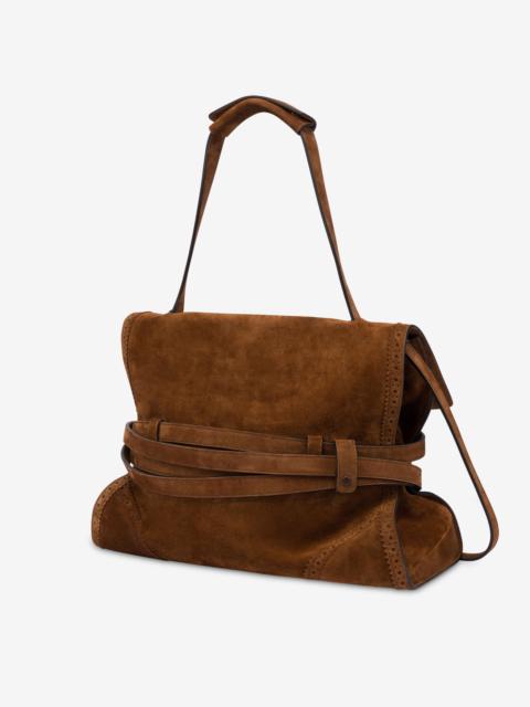 MOSCHINO TIE ME MEDIUM SHOULDER BAG