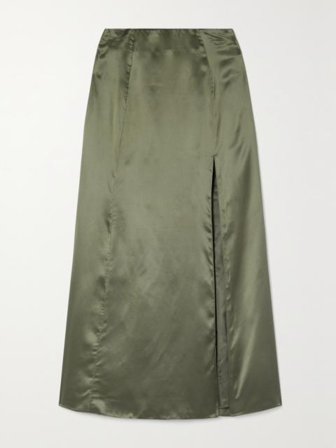 Organic Silk-satin Maxi Skirt