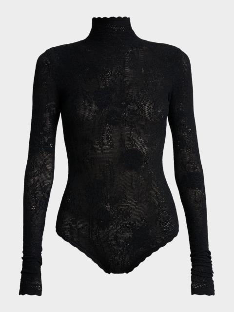 High Neck Long Sleeve Bodysuit