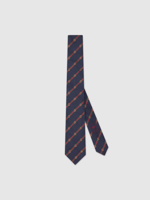 Silk jacquard tie
