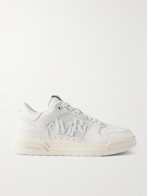 Classic Low Logo-Appliquéd Rubber-Trimmed Leather Sneakers White