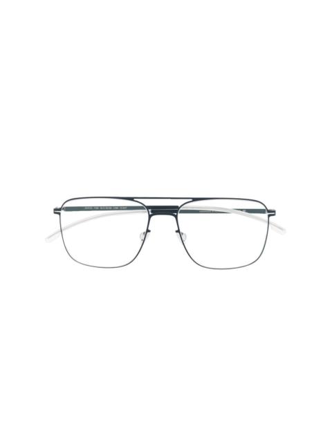 square frame metal glasses