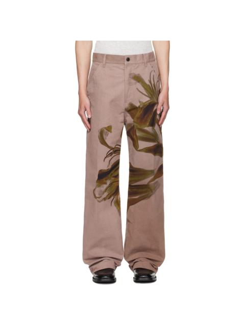 Pink Graphic Trousers