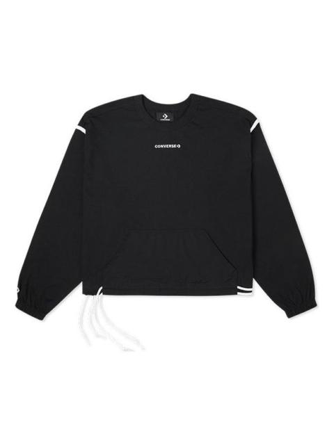 (WMNS) Converse Converse Long Sleeve Jersey Crew 'Black' 10022827-A01