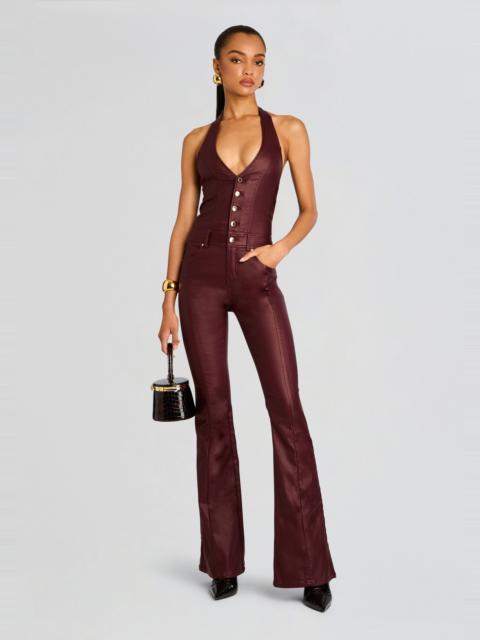 CYNTHIA COATED DENIM JUMPSUIT